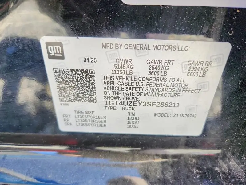 2025 GMC SIERRA   