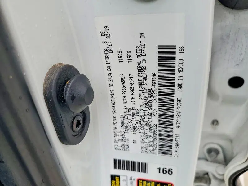 2019 TOYOTA TACOMA DOUBLE CAB  