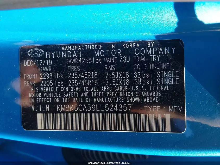 2020 HYUNDAI KONA ULTIMATE