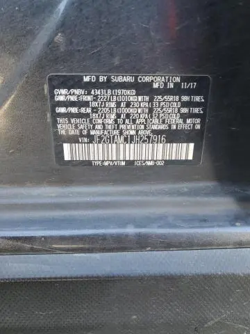 2018 SUBARU CROSSTREK LIMITED  