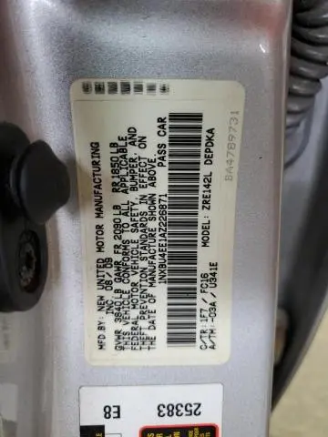 2010 TOYOTA COROLLA BASE  