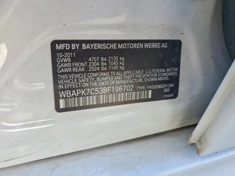 2011 BMW 328 XI  