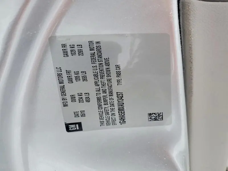 2010 BUICK LUCERNE CX  