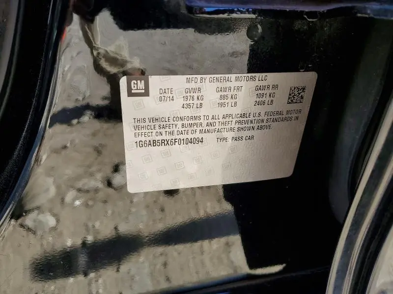 2015 CADILLAC ATS LUXURY  