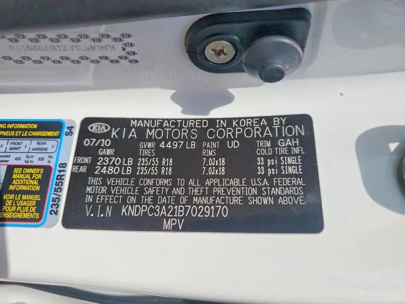 2011 KIA SPORTAGE EX  