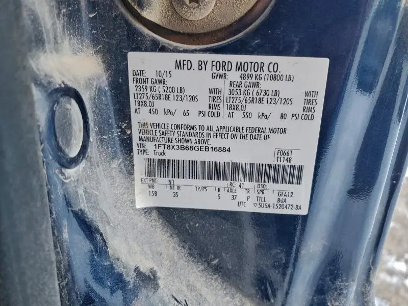 2016 FORD F350 SUPER DUTY  