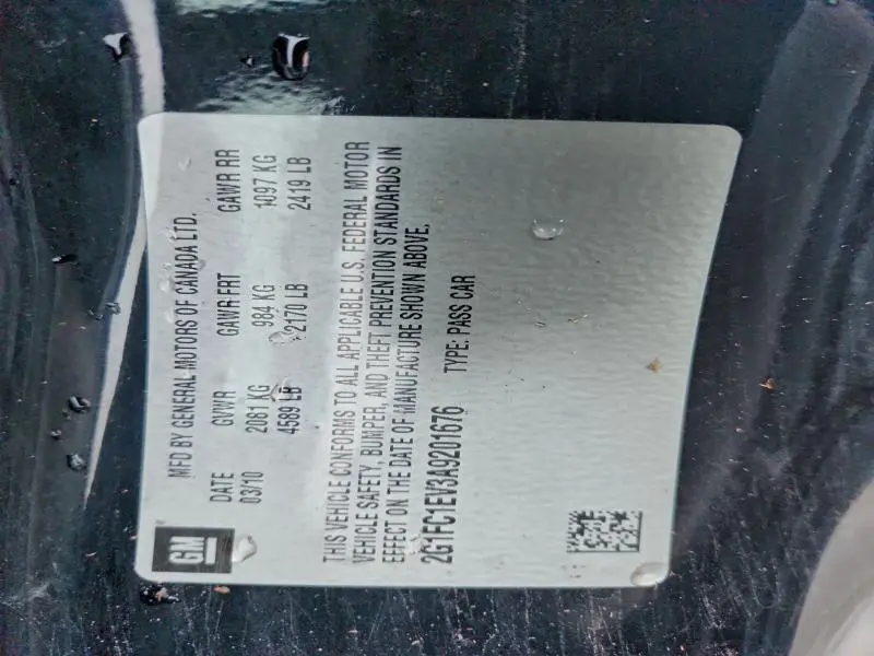 2010 CHEVROLET CAMARO LT  