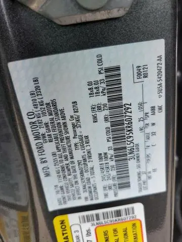 2019 LINCOLN MKZ RESERVE I  