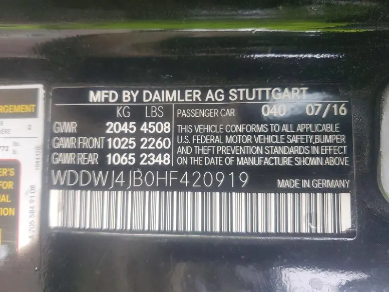 2017 MERCEDES-BENZ C 300  