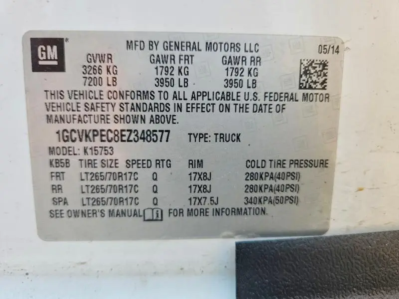 2014 CHEVROLET SILVERADO K1500  