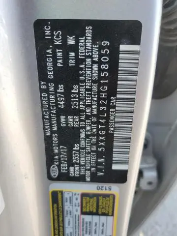 2017 KIA OPTIMA LX  