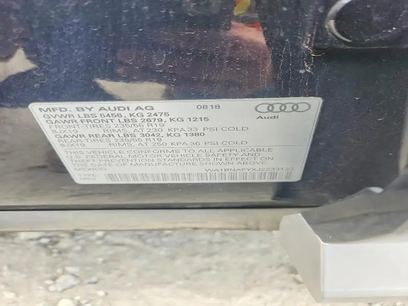 2018 AUDI Q5 PREMIUM PLUS  