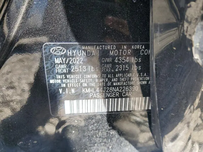 2022 HYUNDAI SONATA SEL PLUS  