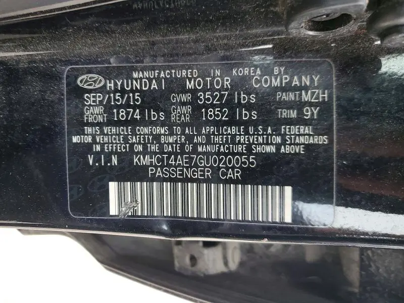 2016 HYUNDAI ACCENT SE  