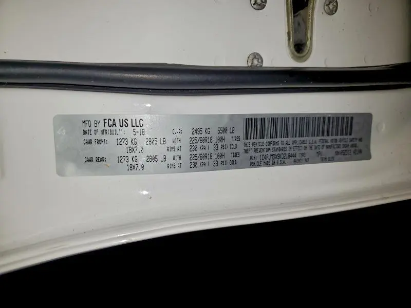 2019 JEEP CHEROKEE LIMITED  