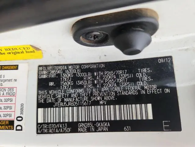 2013 TOYOTA 4RUNNER SR5  