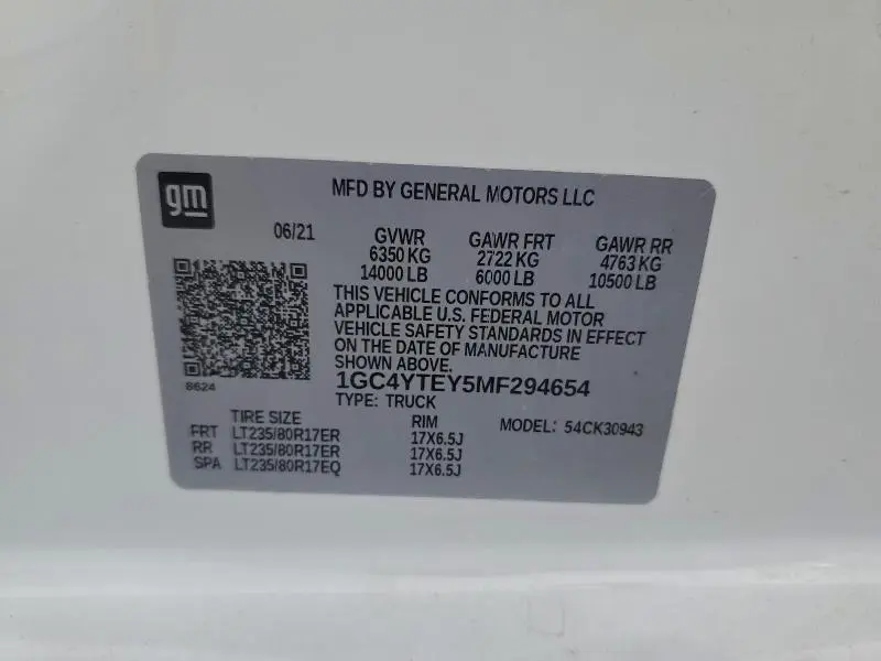 2021 CHEVROLET SILVERADO K3500 LT  