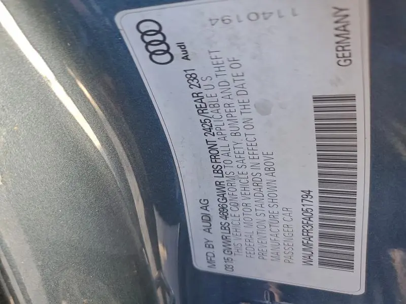 2015 AUDI A5 PREMIUM PLUS  