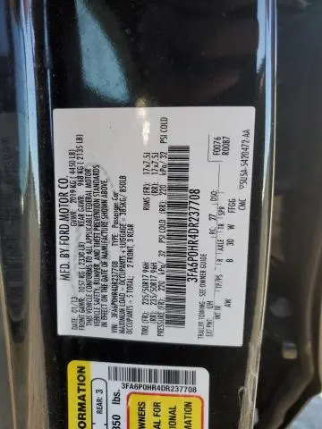 2013 FORD FUSION SE  
