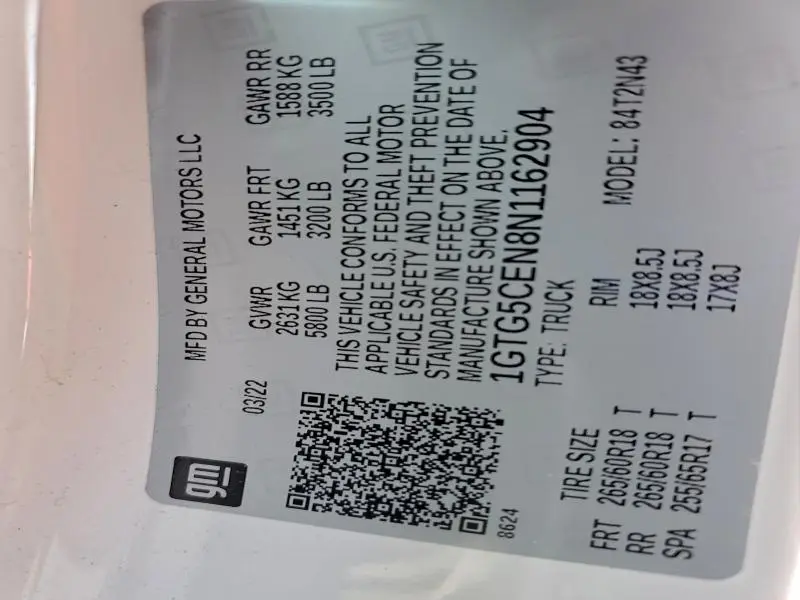 2022 GMC CANYON ELEVATION  