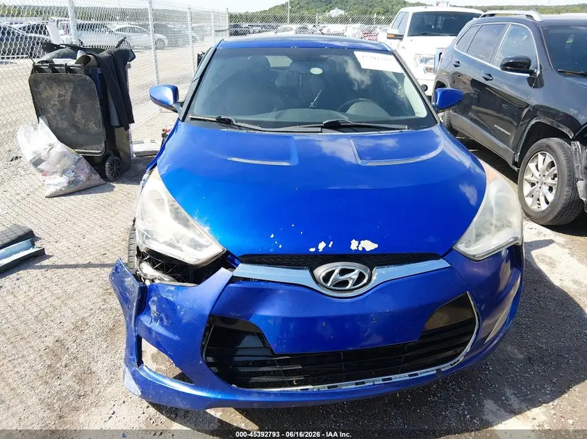 2012 HYUNDAI VELOSTER BASE W/BLACK