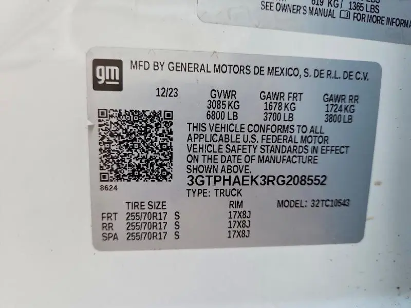 2024 GMC SIERRA C1500  