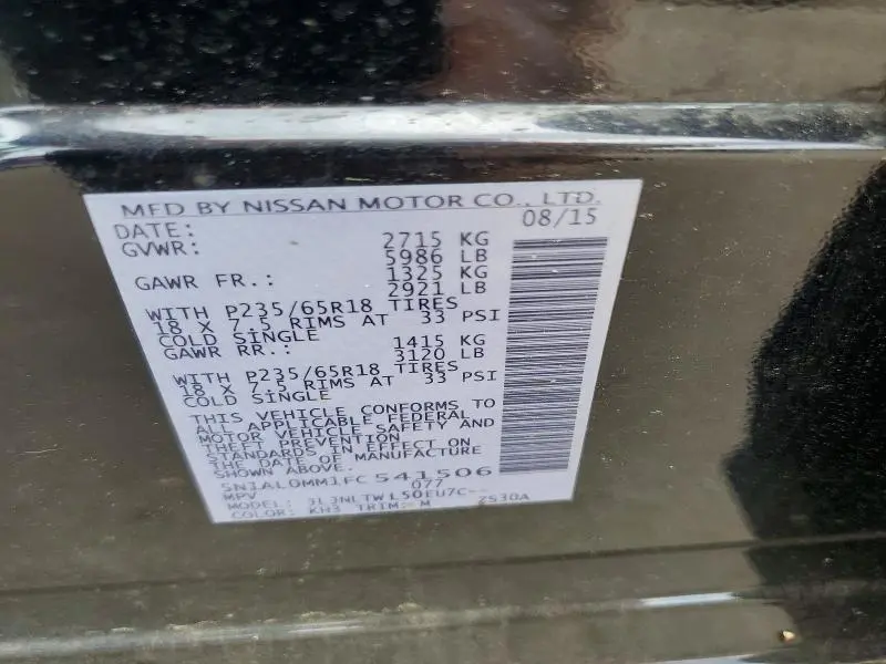 2015 INFINITI QX60 BASE  