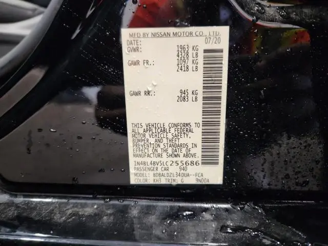 2020 NISSAN ALTIMA S  