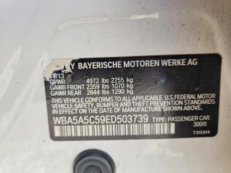 2014 BMW 528 I  