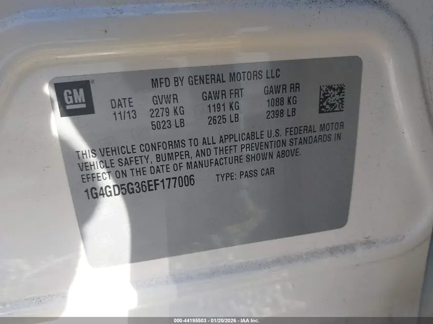 2014 BUICK LACROSSE PREMIUM I GROUP