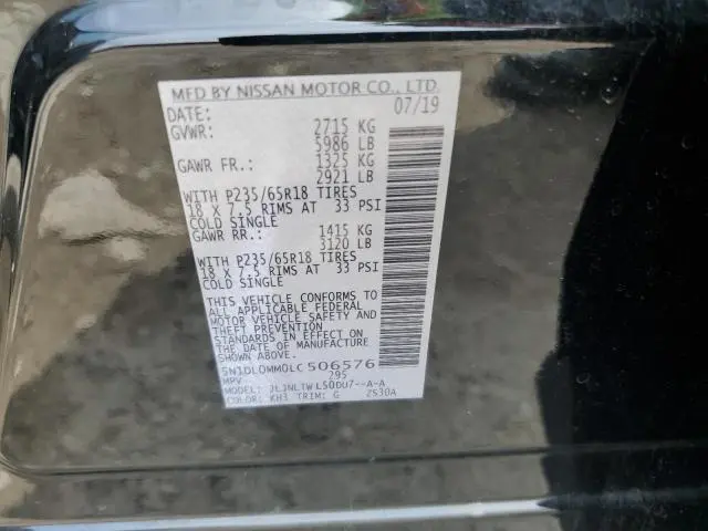 2020 INFINITI QX60 LUXE  