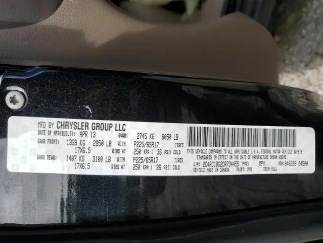 2013 CHRYSLER TOWN & COUNTRY TOURING  