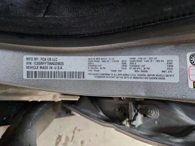 2022 RAM 1500 BIG HORN/LONE STAR  