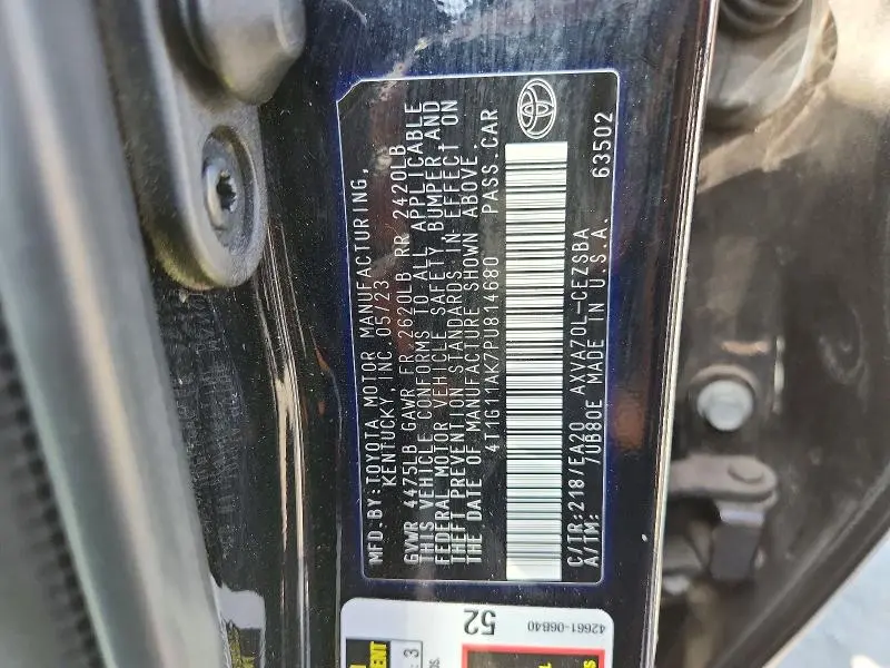 2023 TOYOTA CAMRY SE  