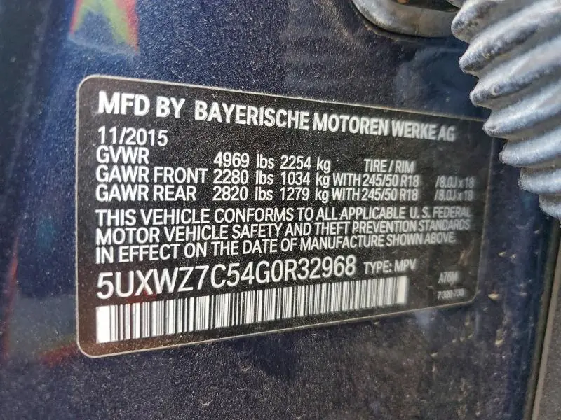 2016 BMW X3 SDRIVE28I  