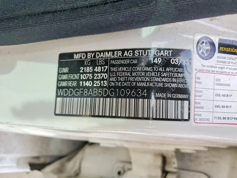 2013 MERCEDES-BENZ C 300 4MATIC  