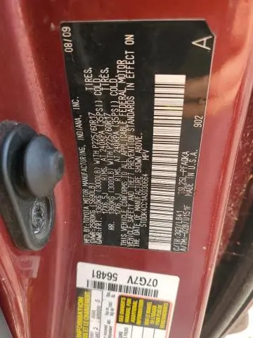 2010 TOYOTA SIENNA XLE  