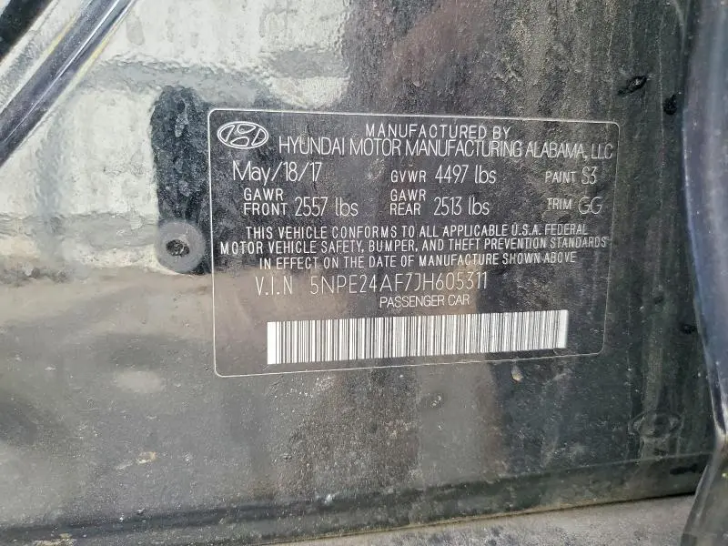 2018 HYUNDAI SONATA SE  
