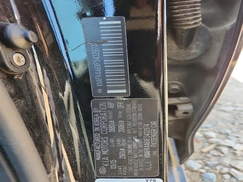 2015 KIA FORTE LX  