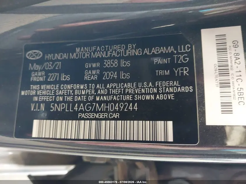 2021 HYUNDAI ELANTRA SE