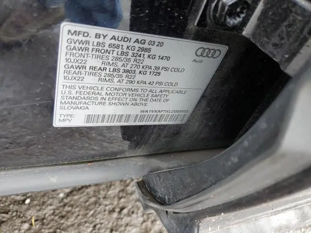 2020 AUDI Q7 PRESTIGE  