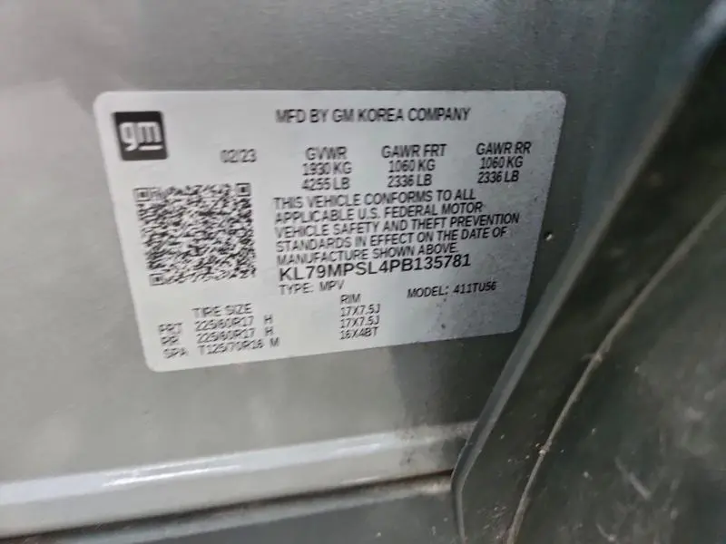 2023 CHEVROLET TRAILBLAZER LT  