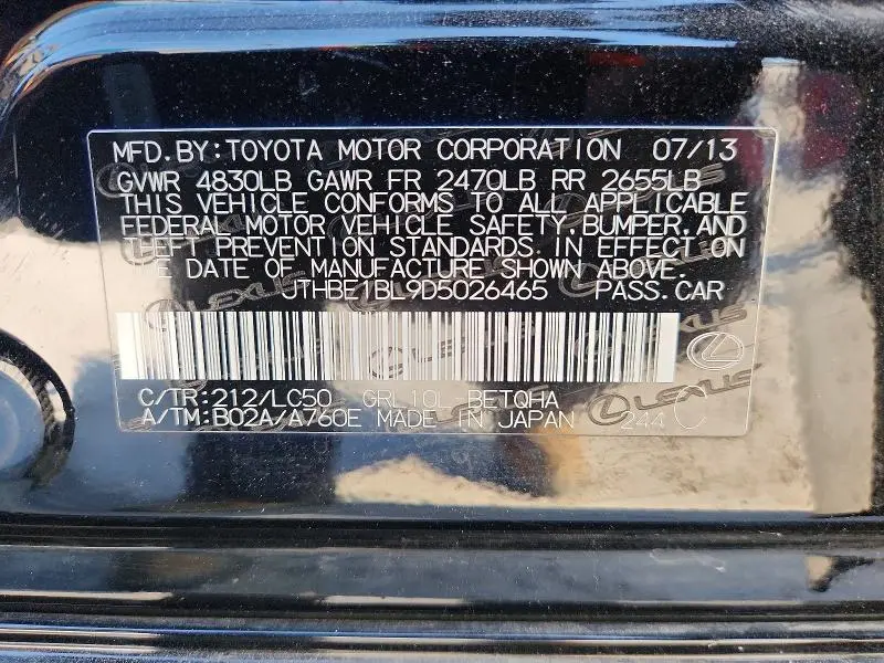 2013 LEXUS GS 350  