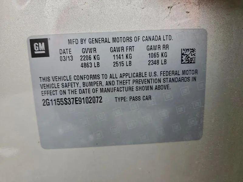 2014 CHEVROLET IMPALA LTZ  