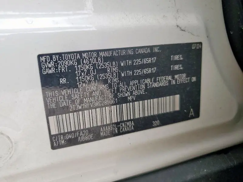 2024 TOYOTA RAV4 XLE  