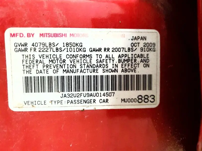 2010 MITSUBISHI LANCER ES/ES SPORT  
