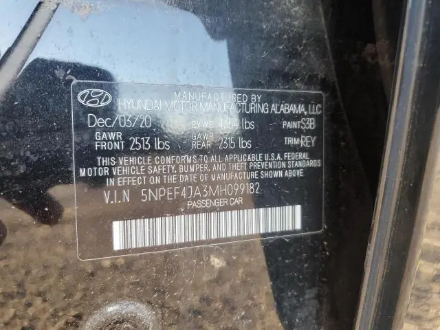 2021 HYUNDAI SONATA SEL