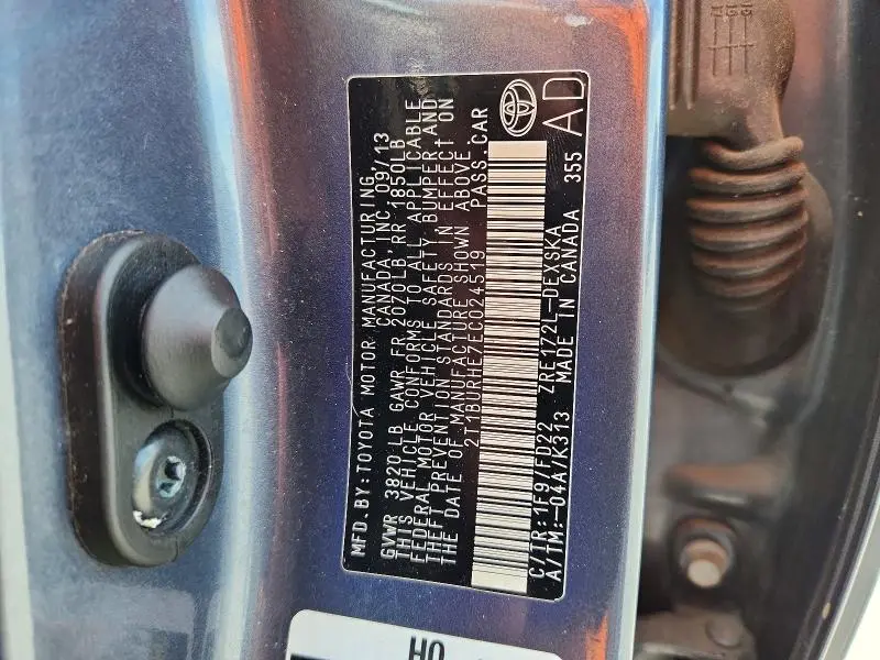 2014 TOYOTA COROLLA S PLUS  