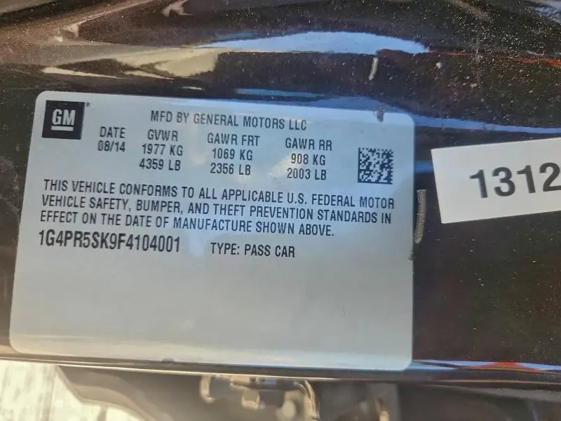 2015 BUICK VERANO CONVENIENCE  