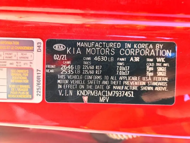 2021 KIA SPORTAGE LX  